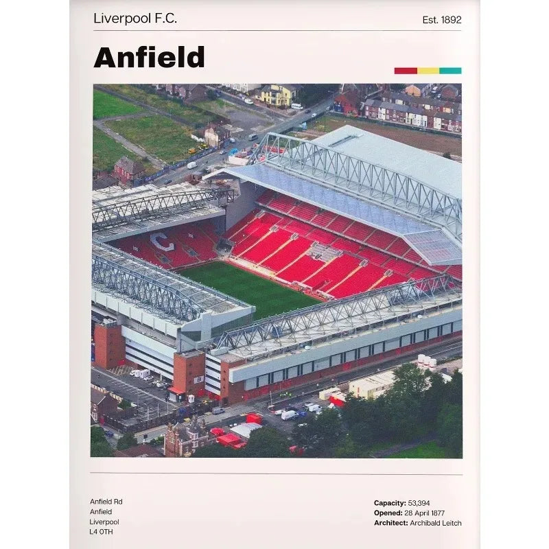 Football Stadium Poster World Famous Soccer Ground Canvas Painting Print HD Picture Wall Art Sports Hall Room Home Decor Gift