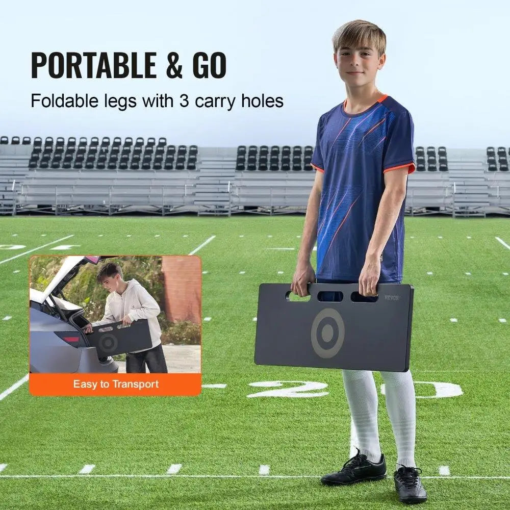 32X12 Portable Soccer Rebounder Board with Adjustable Angles