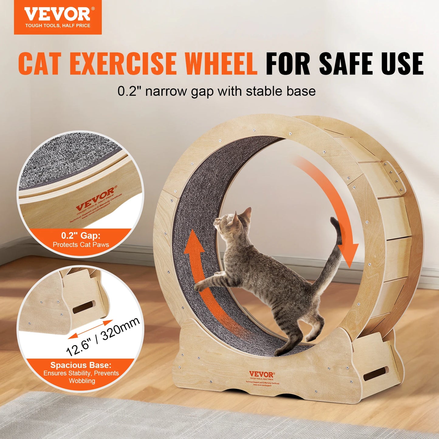 Sleek Cat Exercise Wheel