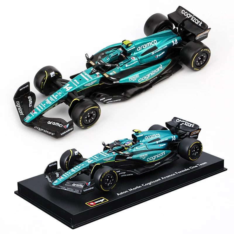 1:43 2023 Aston Martin AMR23 F1 Alloy Car Die Cast