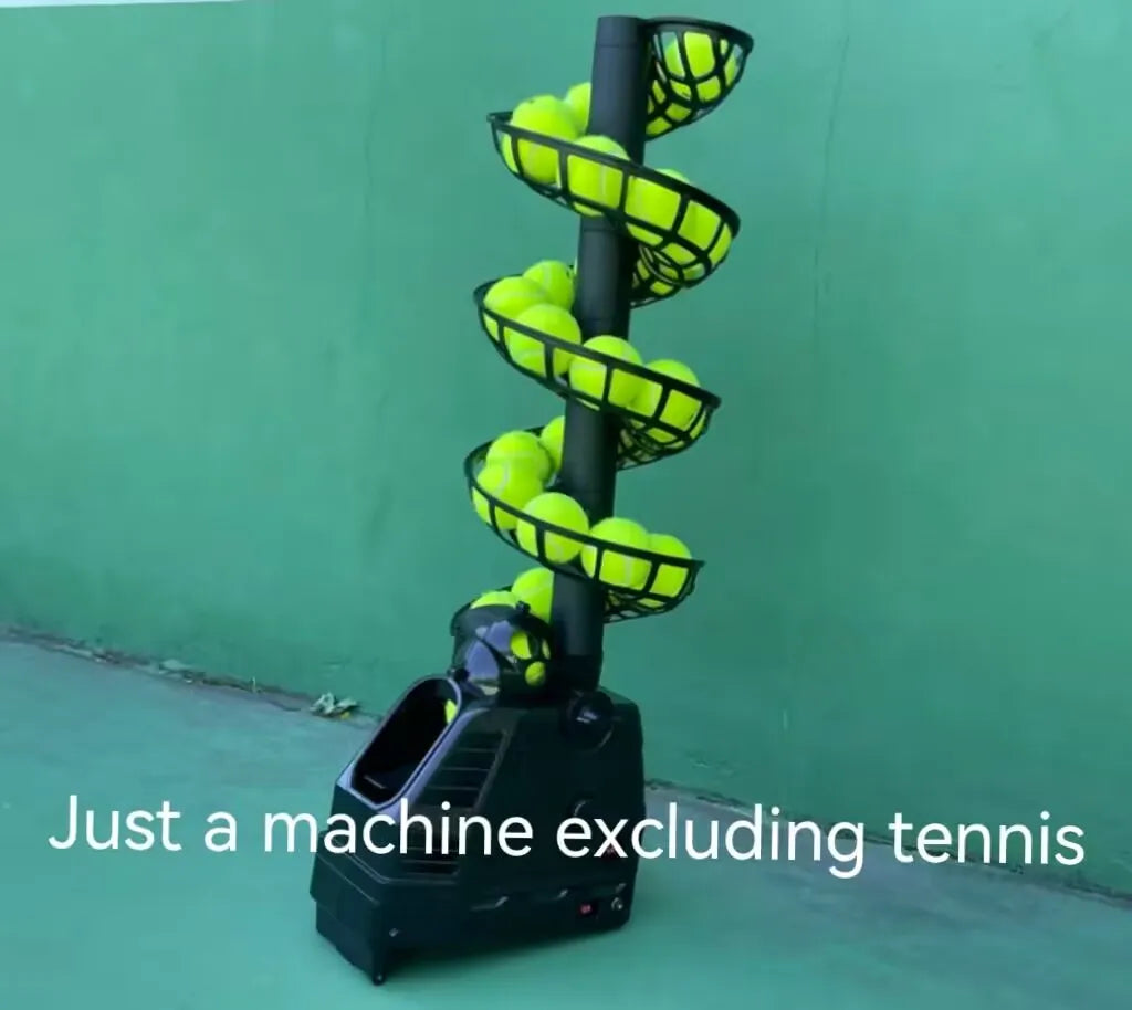 Throwing and serving machine practice device, tennis accompaniment training, portable small multi ball coach, teaching single ba
