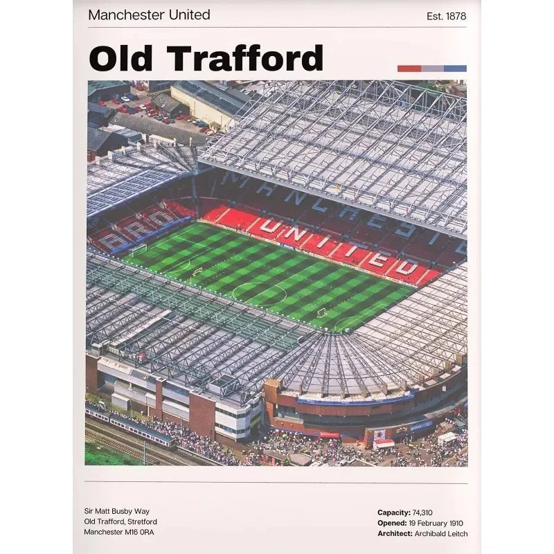 Football Stadium Poster World Famous Soccer Ground Canvas Painting Print HD Picture Wall Art Sports Hall Room Home Decor Gift