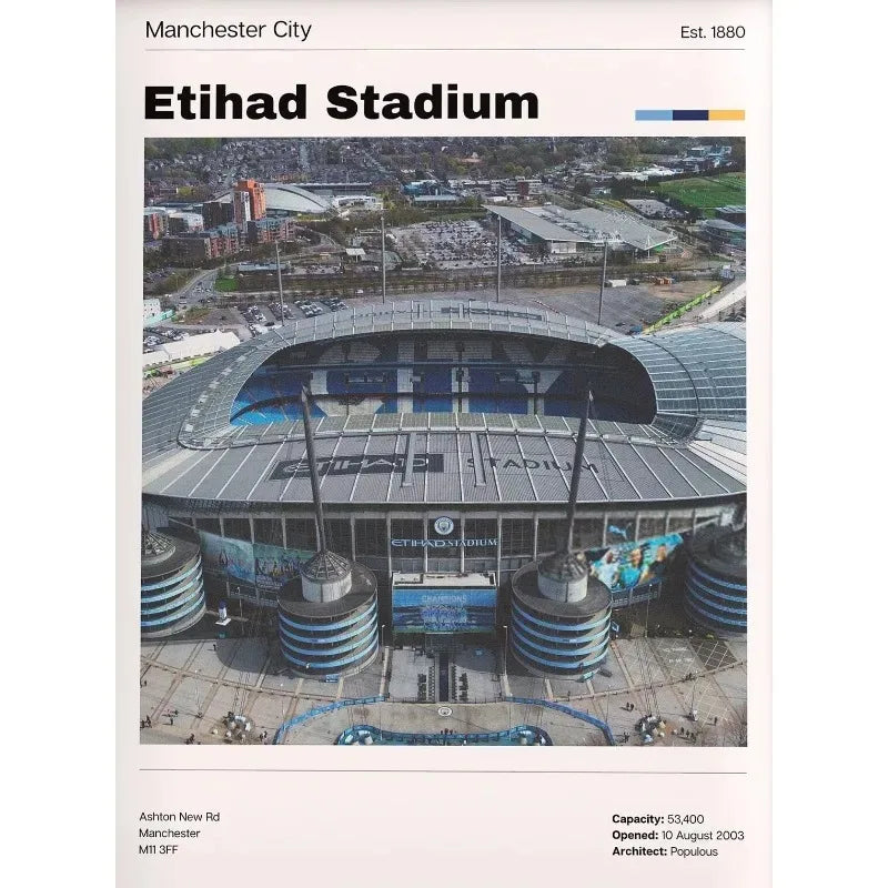 Football Stadium Poster World Famous Soccer Ground Canvas Painting Print HD Picture Wall Art Sports Hall Room Home Decor Gift