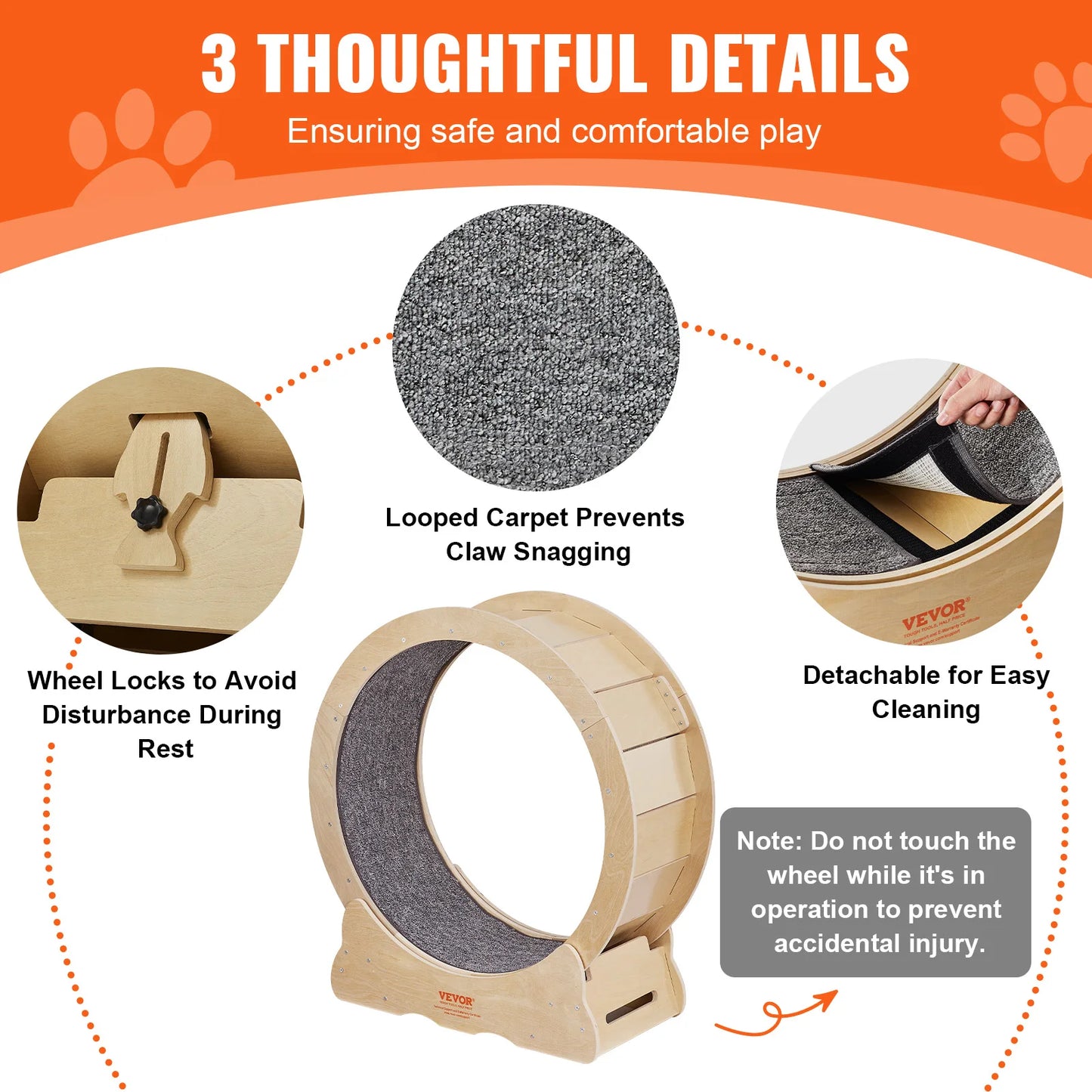 Sleek Cat Exercise Wheel