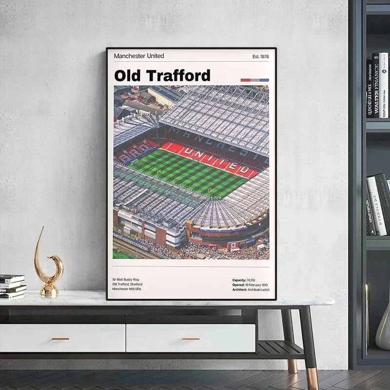 Football Stadium Poster World Famous Soccer Ground Canvas Painting Print HD Picture Wall Art Sports Hall Room Home Decor Gift