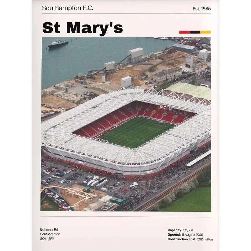 Football Stadium Poster World Famous Soccer Ground Canvas Painting Print HD Picture Wall Art Sports Hall Room Home Decor Gift