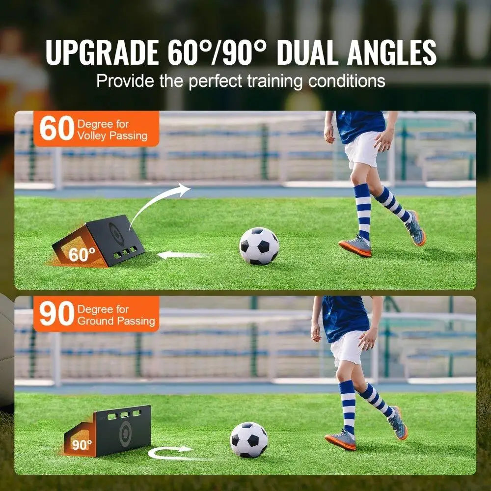 32X12 Portable Soccer Rebounder Board with Adjustable Angles