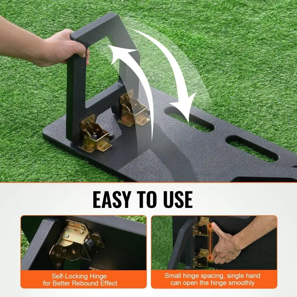 32X12 Portable Soccer Rebounder Board with Adjustable Angles
