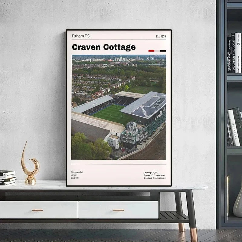Football Stadium Poster World Famous Soccer Ground Canvas Painting Print HD Picture Wall Art Sports Hall Room Home Decor Gift