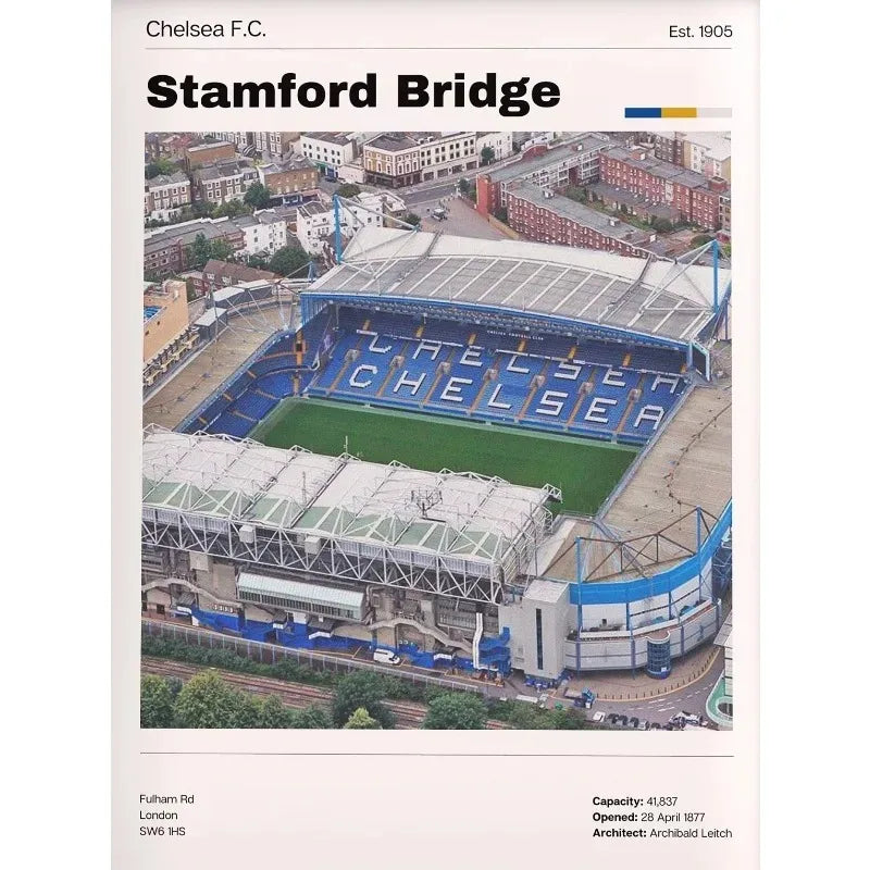 Football Stadium Poster World Famous Soccer Ground Canvas Painting Print HD Picture Wall Art Sports Hall Room Home Decor Gift